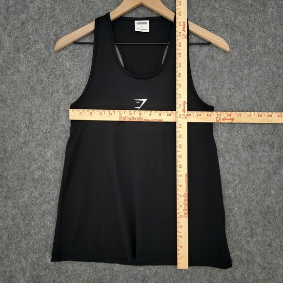 Gymshark Tank Top Womens S Black Racerback Training Vest Stretch Logo Gym - Picture 7 of 10
